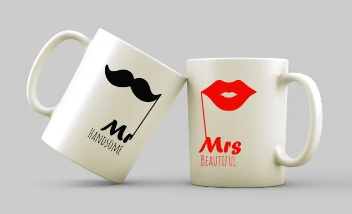 Комплект чаши - Mr & Mrs