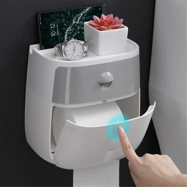 Водоустойчива поставка за тоалетна хартия с чекмедже 1