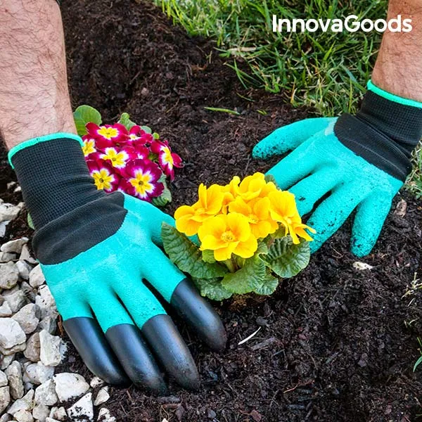 Градинарски Ръкавици с Нокти за Разкопаване 2