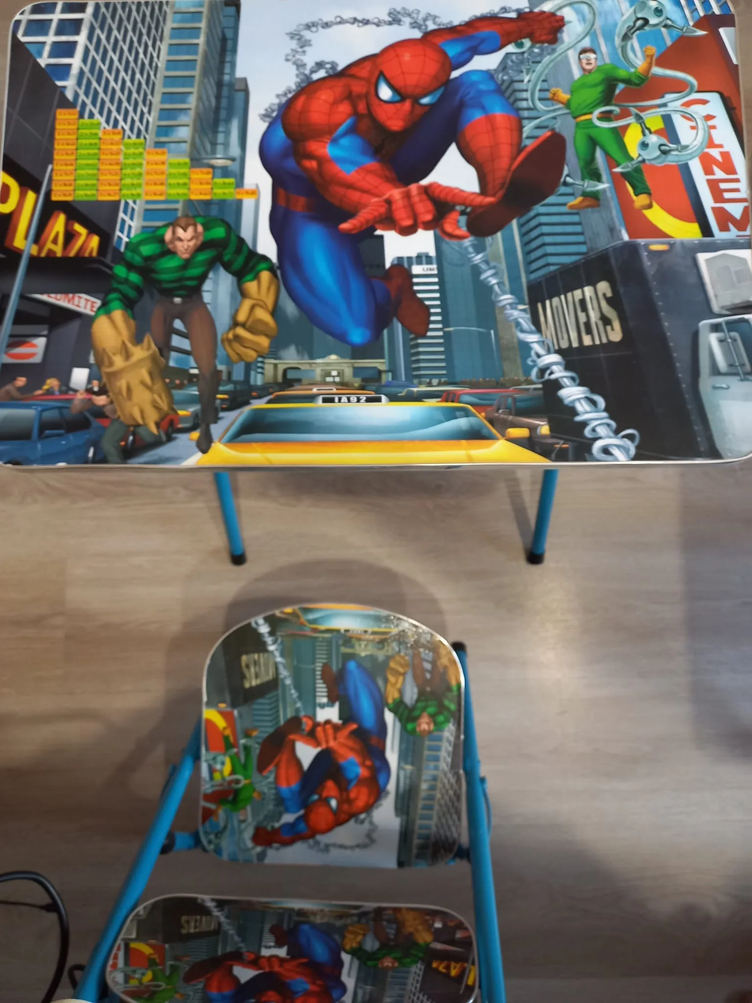 Сгъваема детска маса със столче и цветен дизайн/ момче/момиче 7
