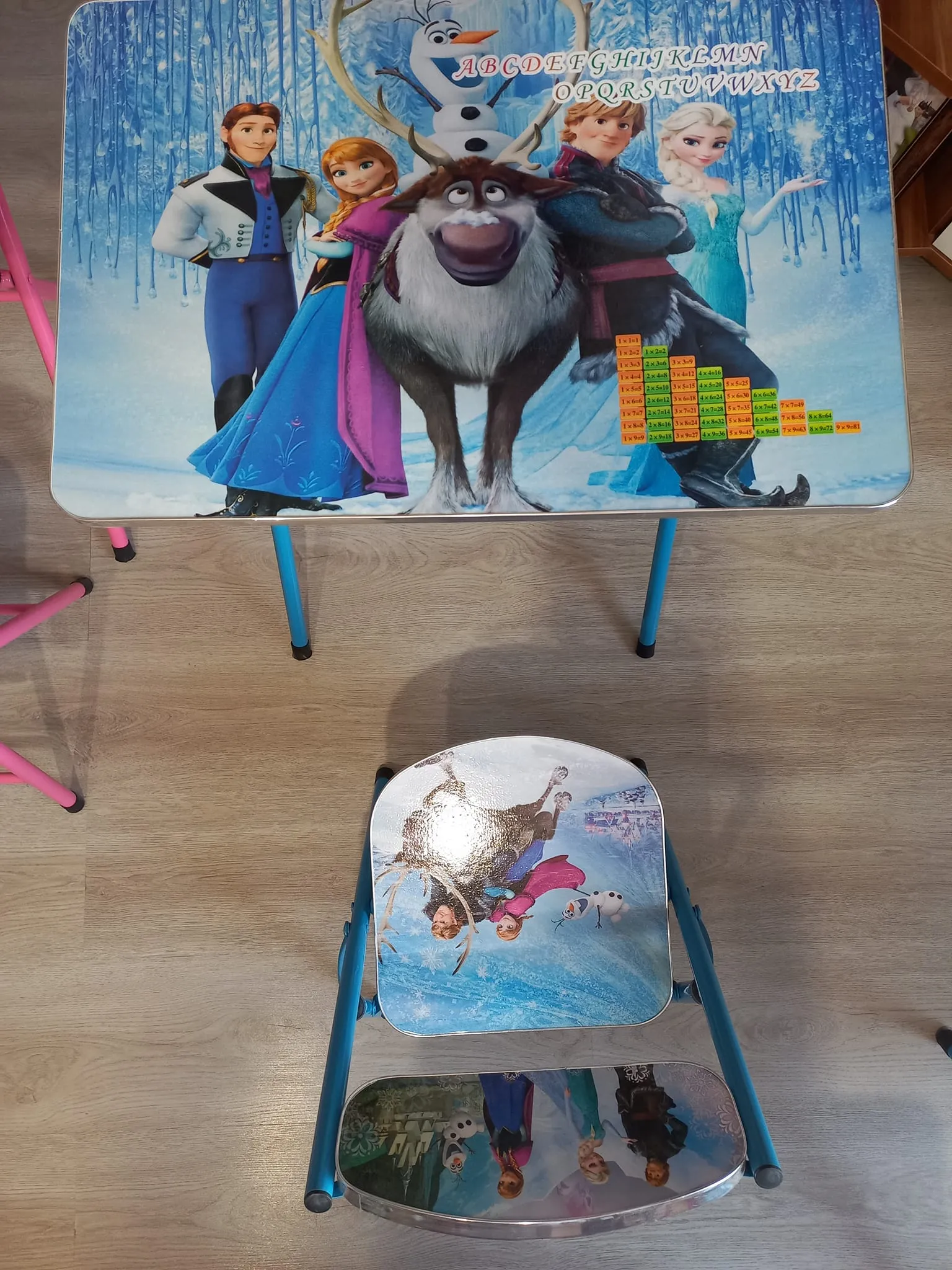 Сгъваема детска маса със столче и цветен дизайн/ момче/момиче 10