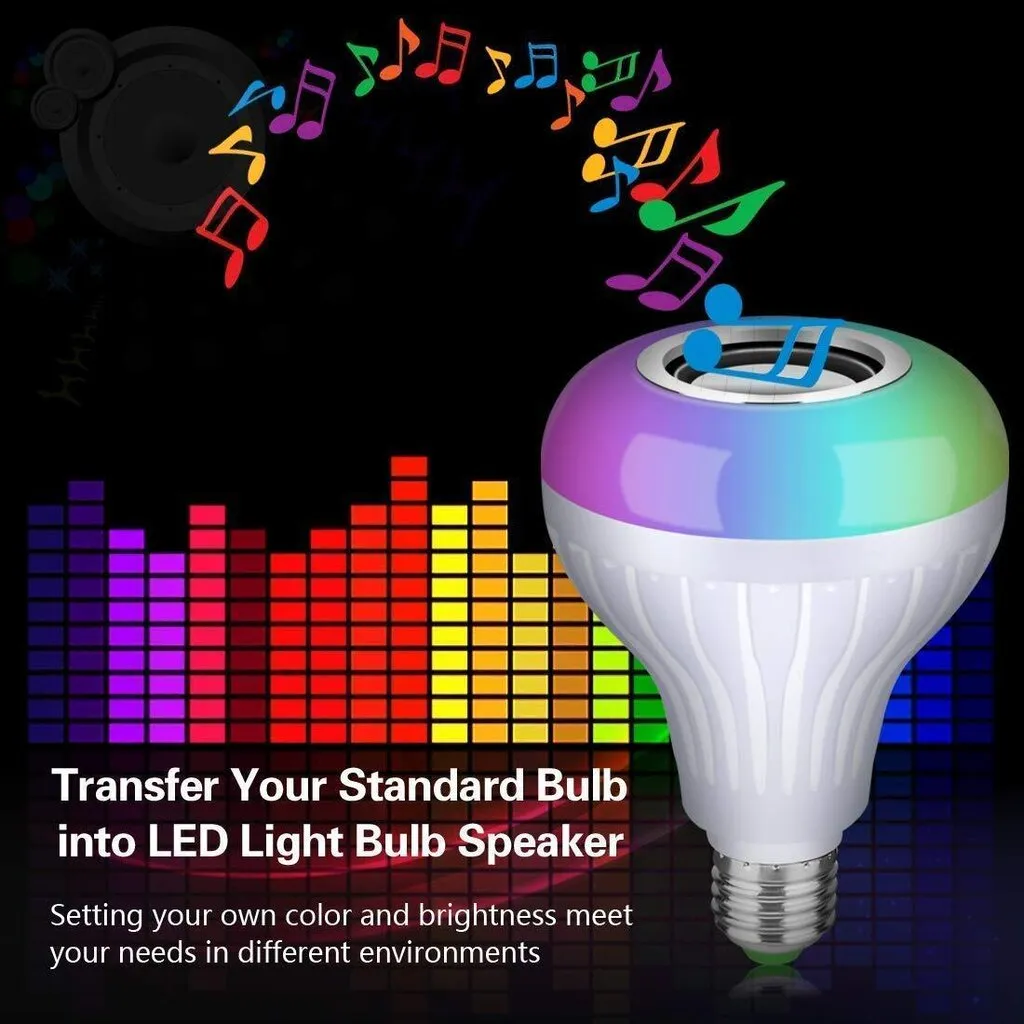 RGB диско лампа/крушка с Bluetooth колона LED 4