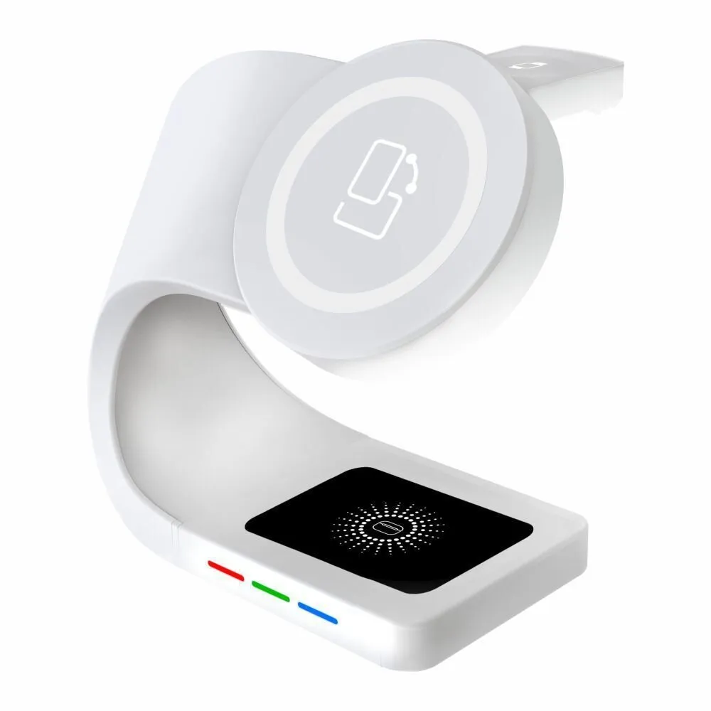 Безжично зарядно Y36 - 3 в 1 за Apple AirPods, за Apple AirPods Pro, за смарт часовници 1