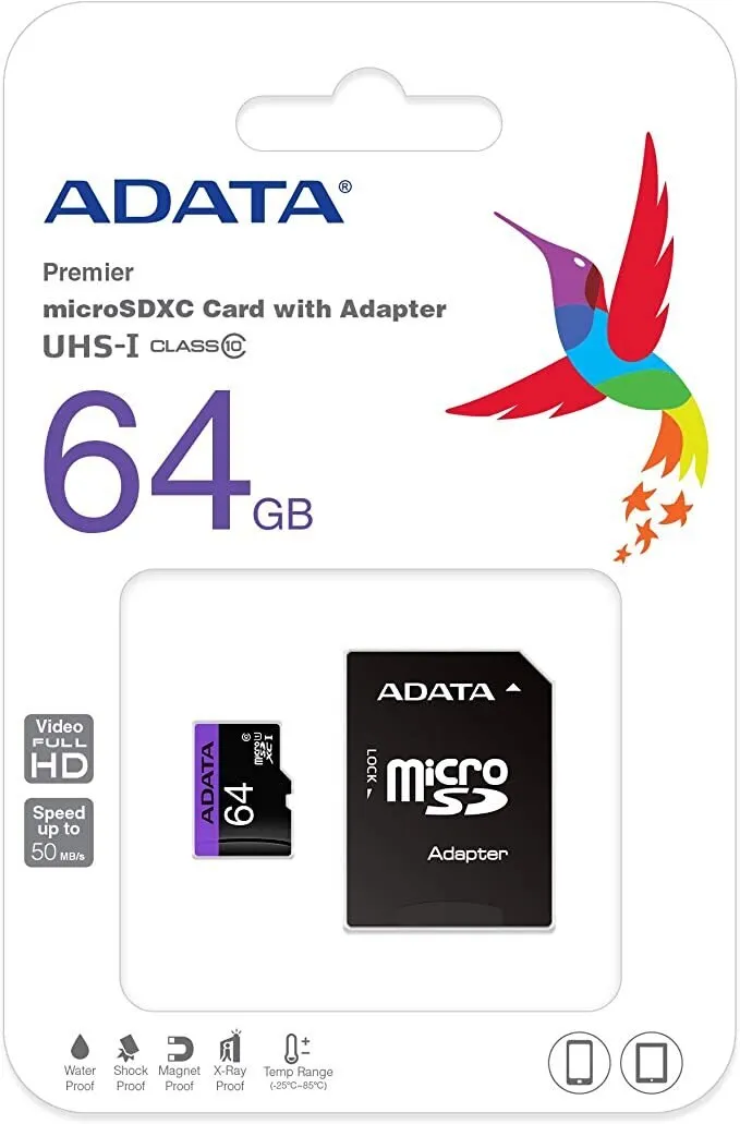 Карта памет - MicroSD ADATA 64GB 2