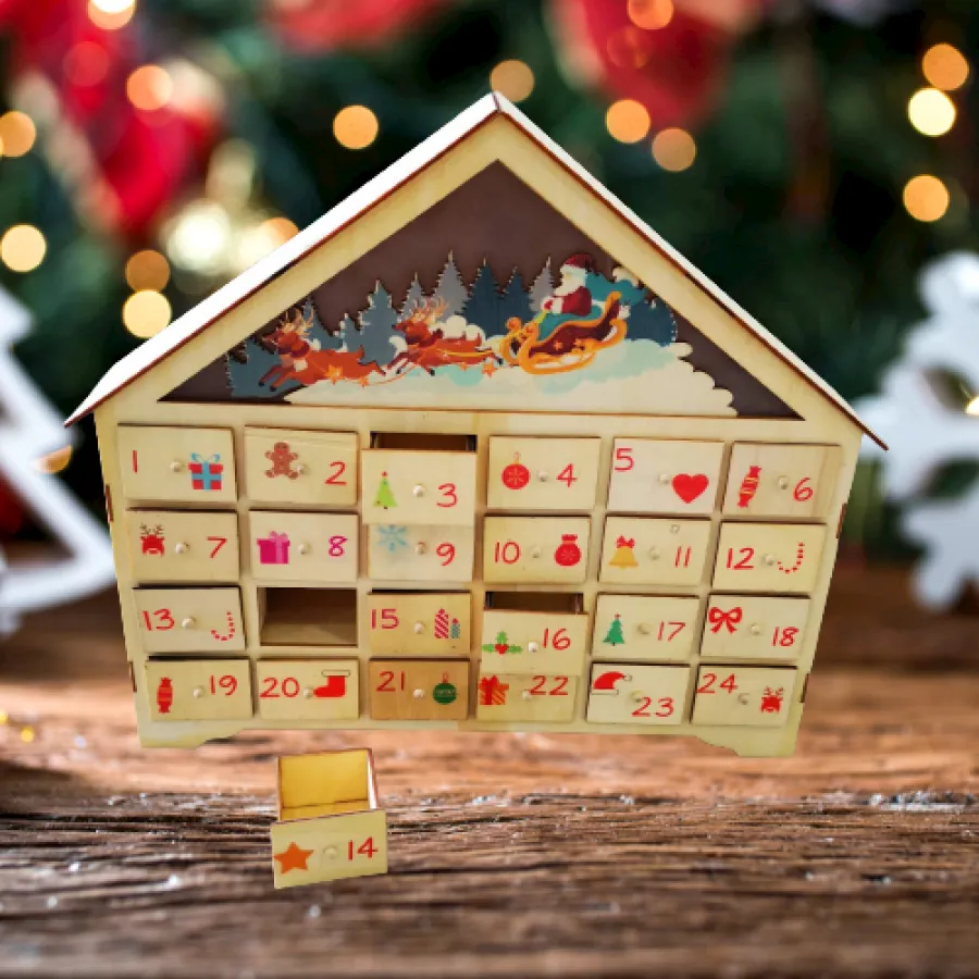 Коледен календар Къщичка - Отброяване на дните до Коледа, Кутийки за лакомства 3