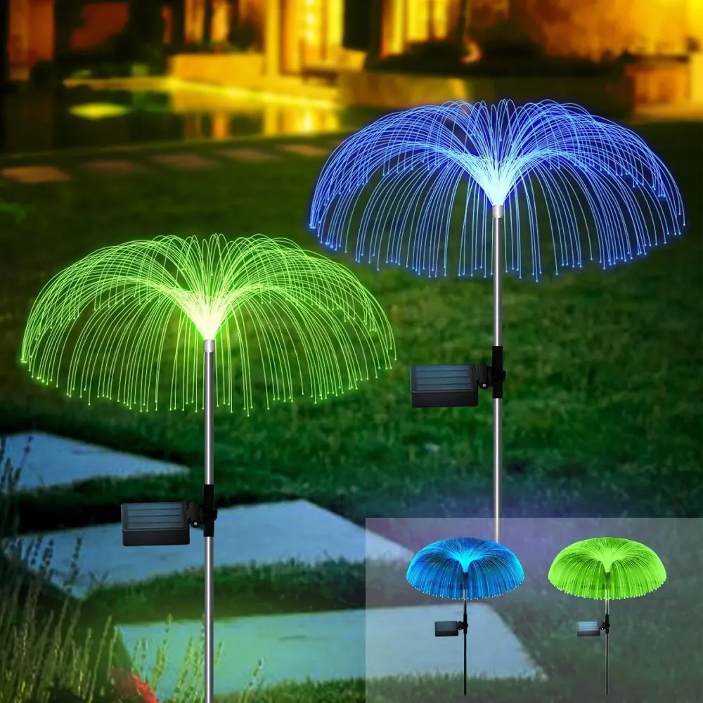  Градинска соларна LED лампа Медуза - светеща в 7 цвята 5