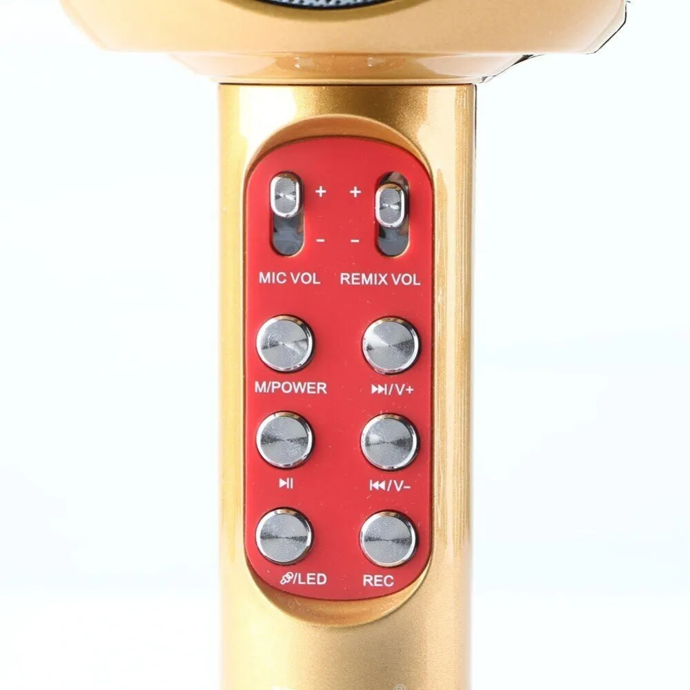 Караоке микрофон с вграден говорител и LED светлини - WSTER WS-1816 5