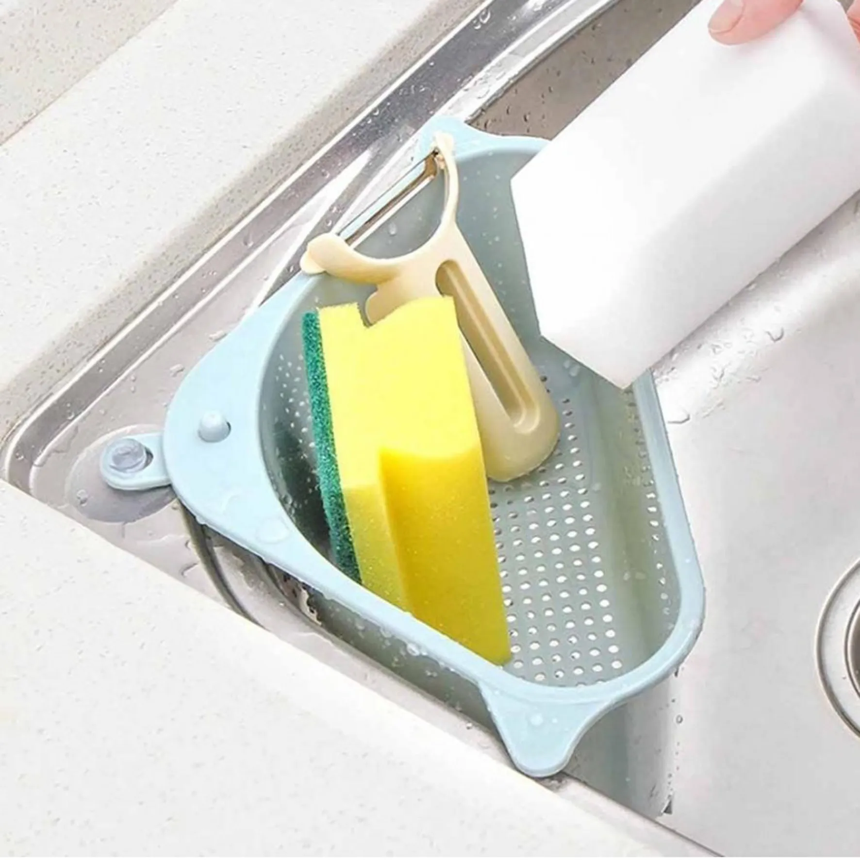 Ъглов органайзер за мивка гевгир - поддържайте вашата кухня организирана и подредена 3
