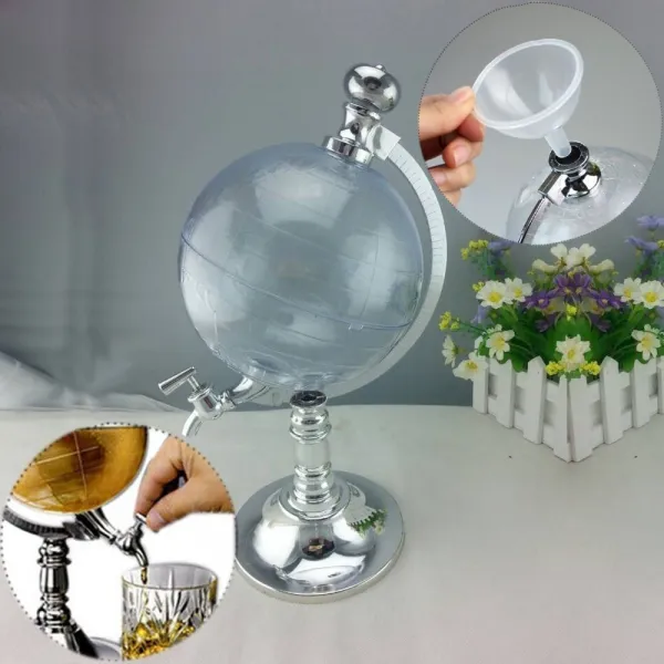 Диспенсър напитки във формата на глобус ,1000 ml, прозрачен  1