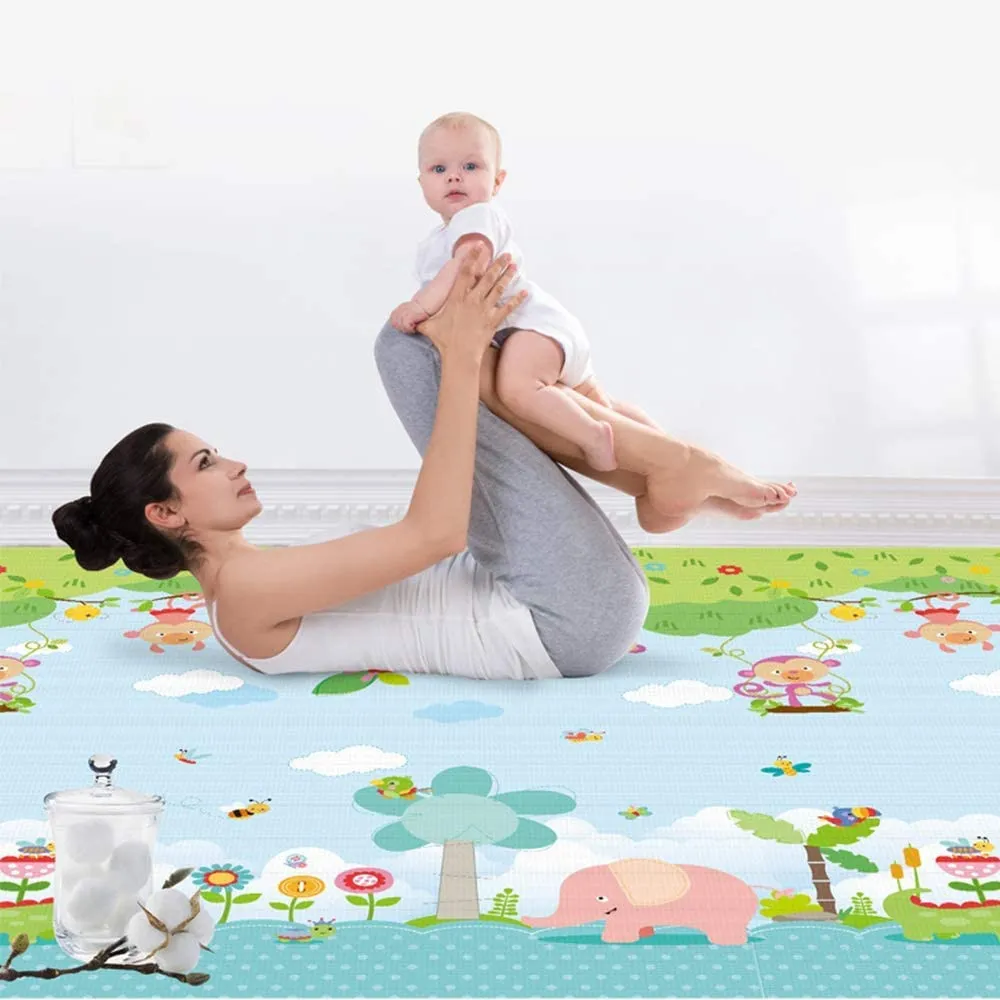 Детско килимче за пълзене и игра против плъзгане от термо пяна модел КРОКОДИЛЧЕ 3