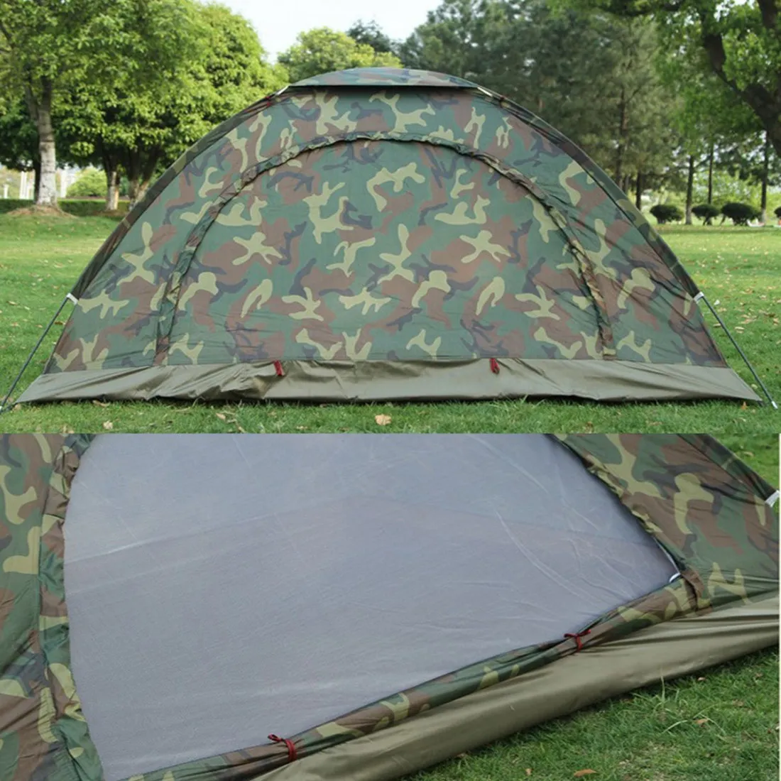 Четириместна палатка за къмпинг - 200x200x135cm 2