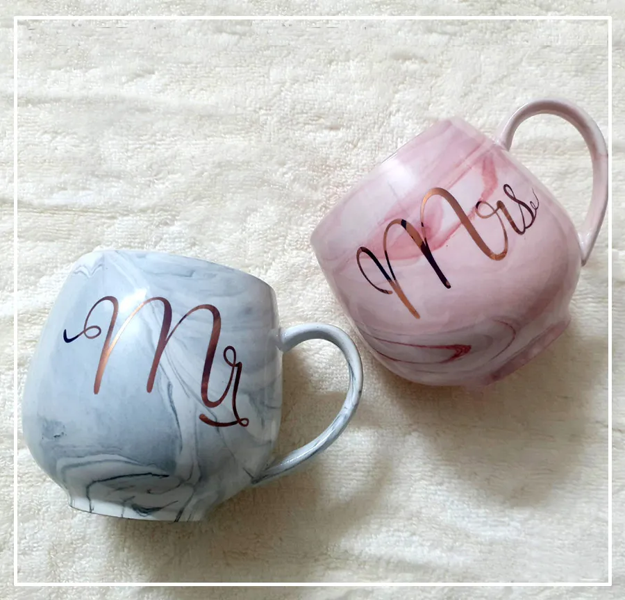 Керамична чаша с дръжка и надпис Ms или Mrs 1