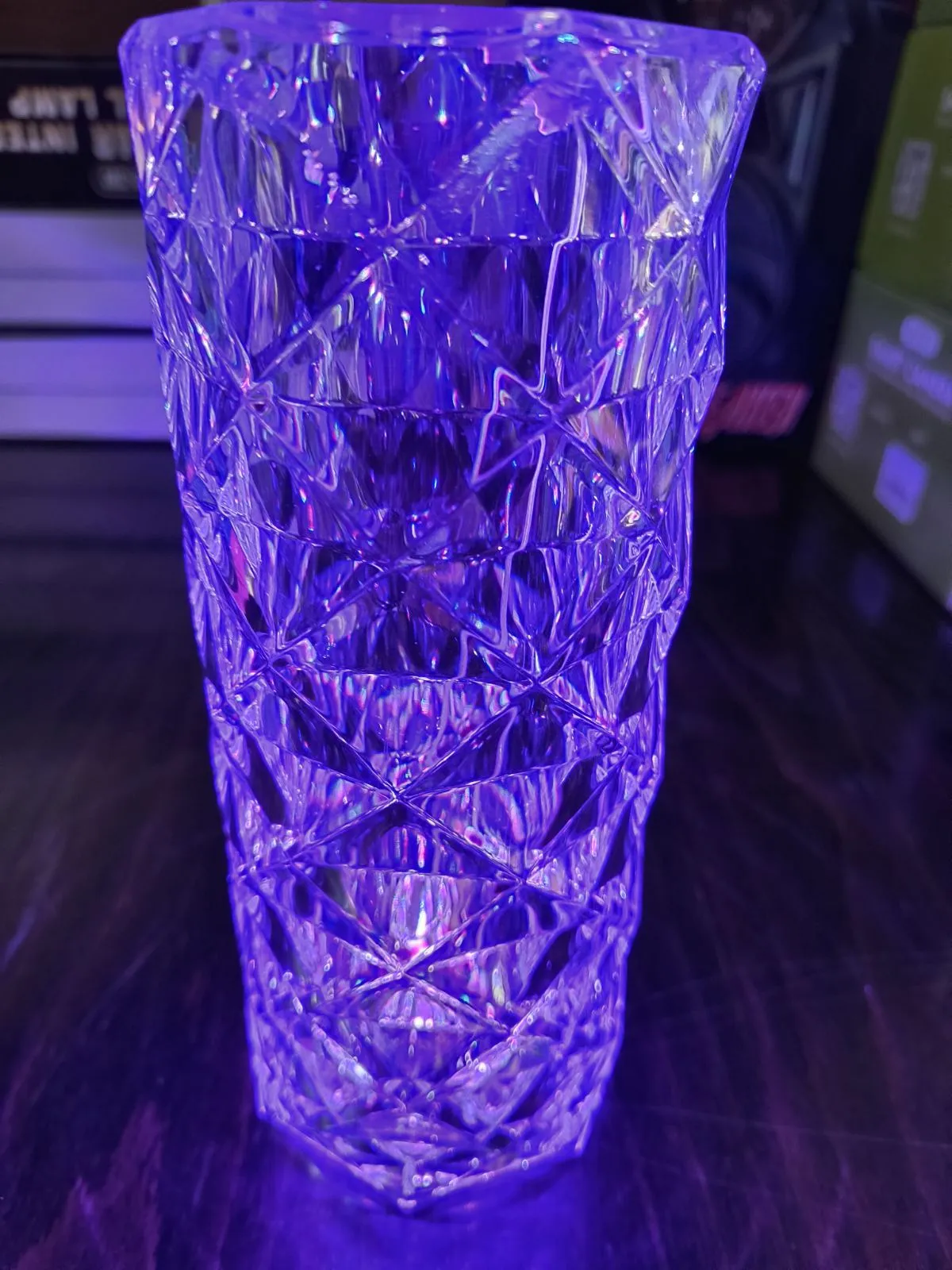 LED кристална настолна лампа 2