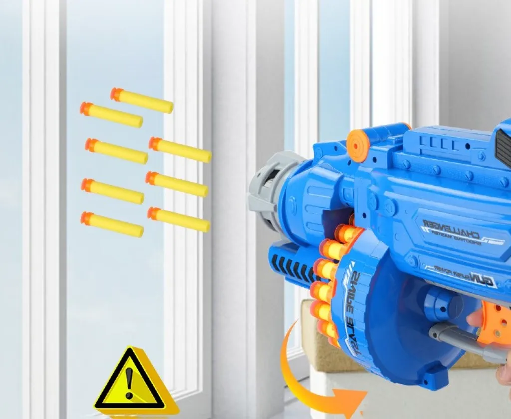 Голям детски ръчен пистолет с меки куршуми стрели 2