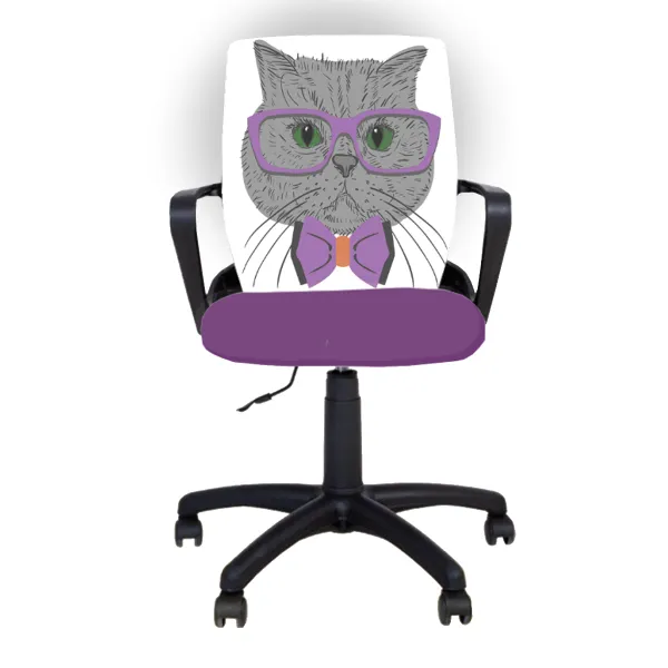 Детски офис стол Fly Black Purple Cat 1