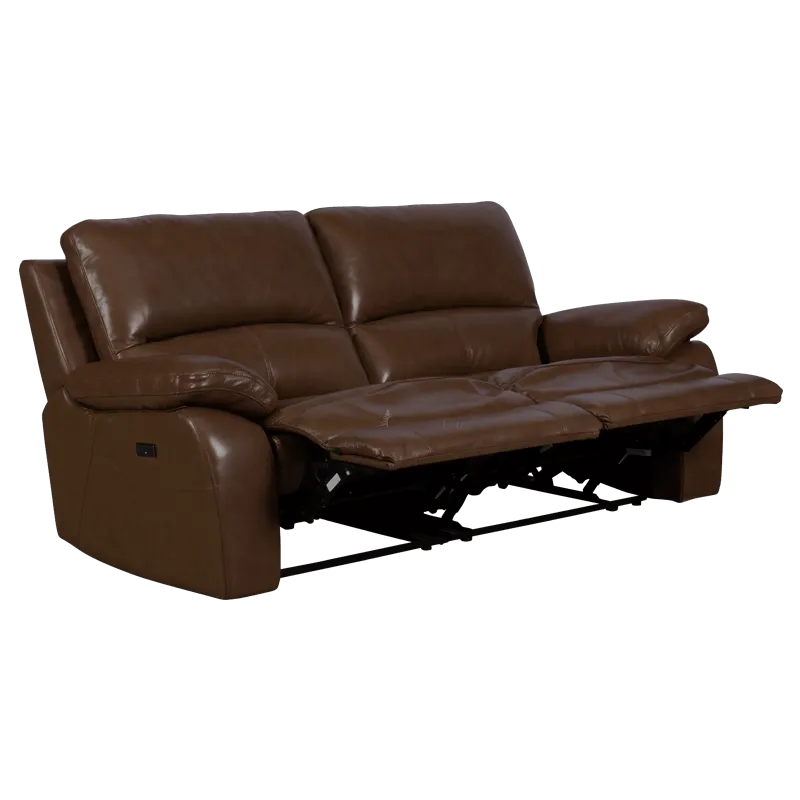 Кожен диван - тройка с електрически релакс механизъм LUCE LUX  2