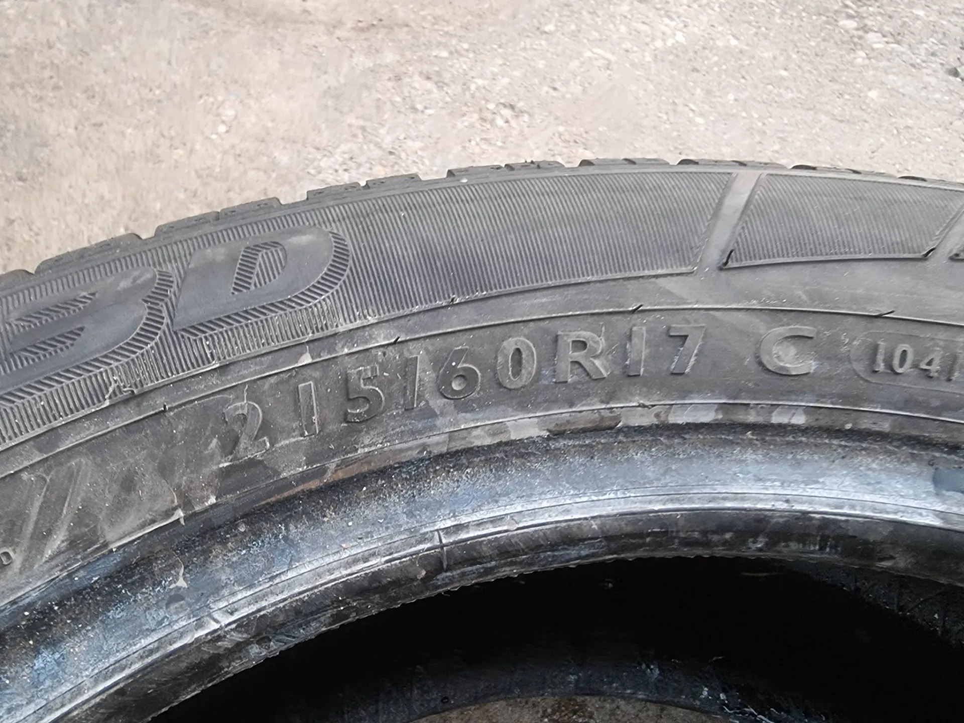 4бр зимни гуми за бус 215/60/17С Dunlop V504 6
