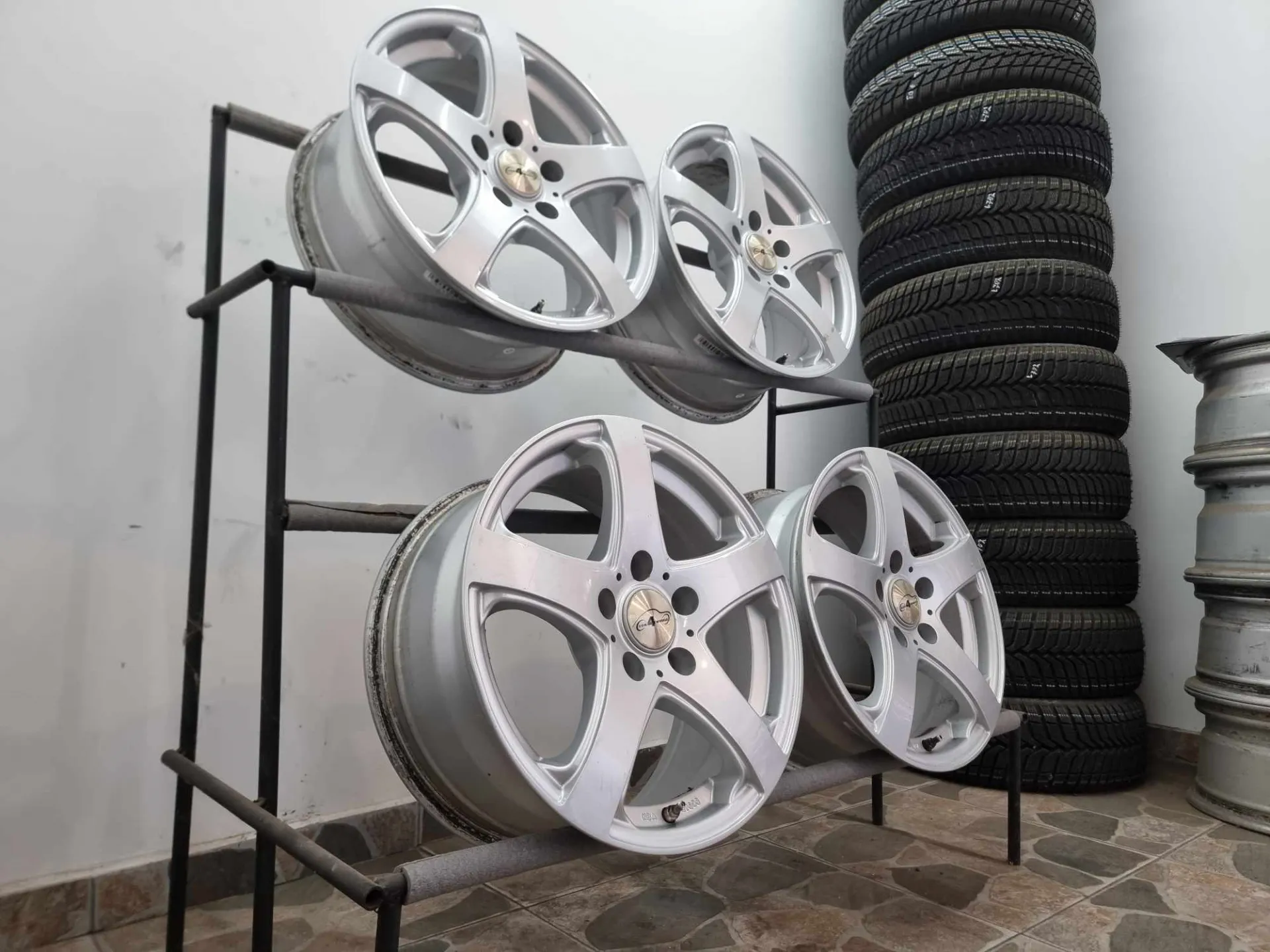 4бр 16ски джанти Com 4 Wheels за Mercedes, Audi, VW 5х112мм A160409 5