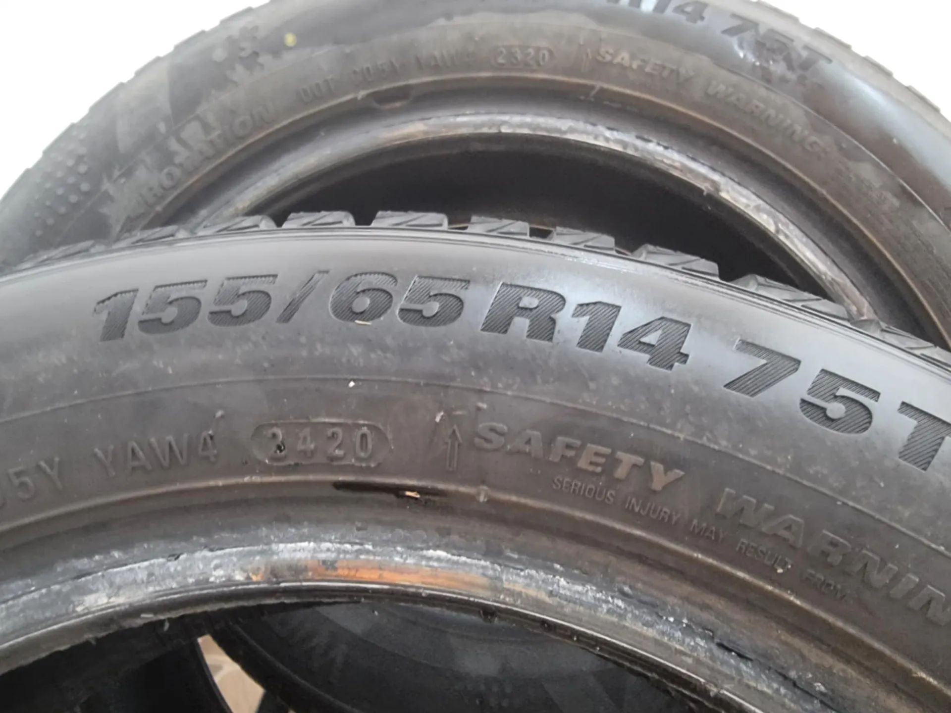 4бр зимни гуми 155/65/14 KUMHO L01985 6