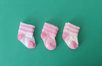 Бебе чорапи 3 чифта в кутия  1