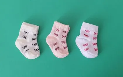 Бебе чорапи 3 чифта в кутия  3