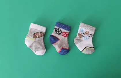 Бебе чорапи 3 чифта в кутия  7