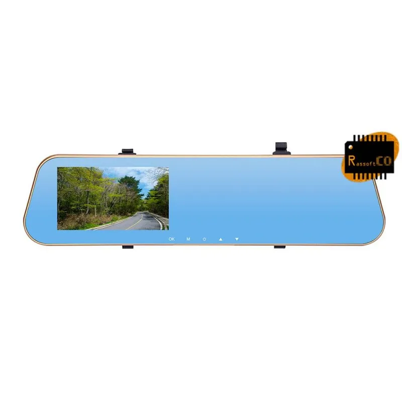 Видеорегистратор, Огледало за автомобил, с предна и задна камера за паркиране 4