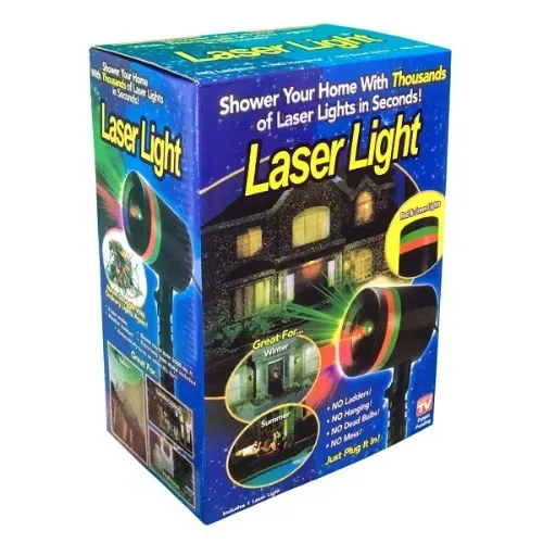 Цветен лазер Laser Shower Light с хиляди Светлини -  водоустойчив за външна и вътрешна употреба 1