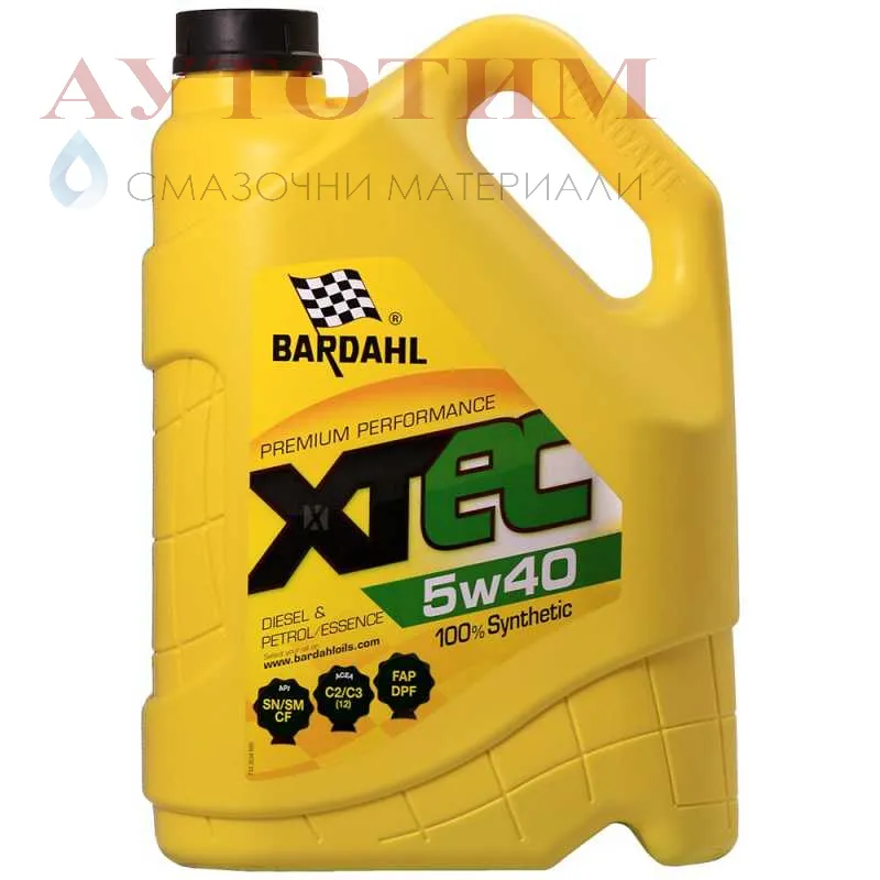 BARDAHL XTEC 5W-40 C3 5 литра