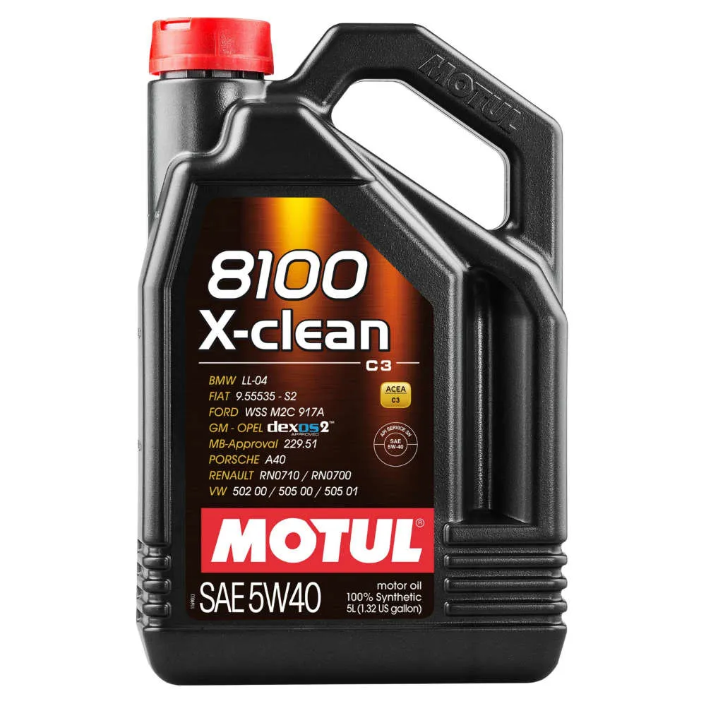 MOTUL 8100 X-Clean 5W-40 5 литра