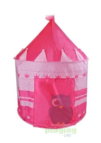Розова детска палатка 3