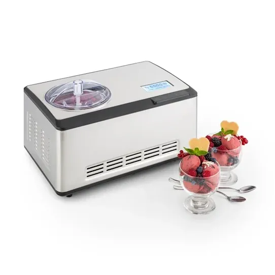 Dolce Bacio, устройство за правене на сладолед, компресор, LCD дисплей, панел с докосване, 2 l, неръждаема стомана 1