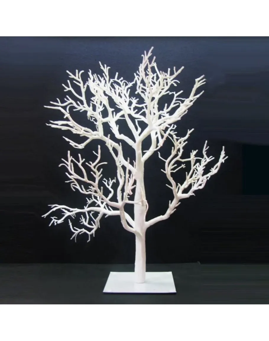 Декоративно дърво с LED светлини бяло заснежено