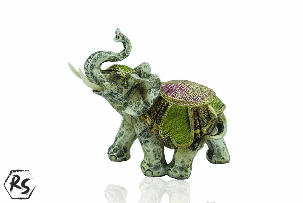 Полирезинова фигура на слон за декорация 15см 1