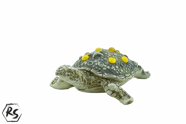 Морска костенурка с оранжеви камъни 21,5 см 1