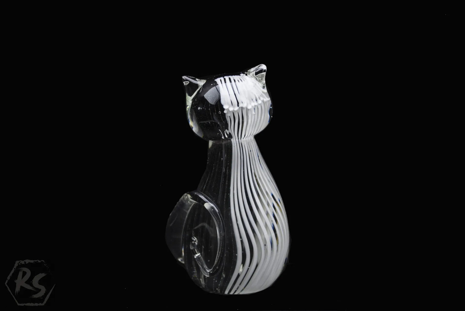 Стъклена фигура котка в стил Мурано  1