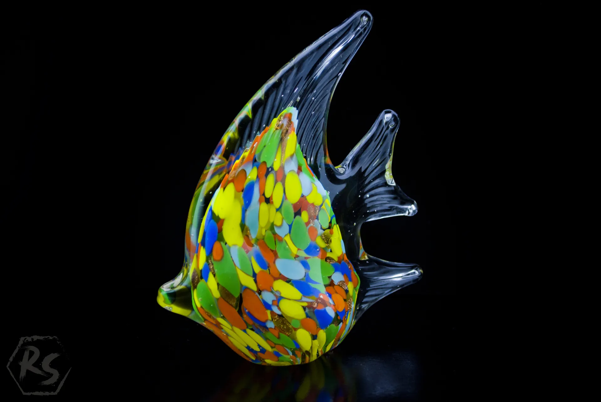 Цветна стъклена риба в стил Мурано 3