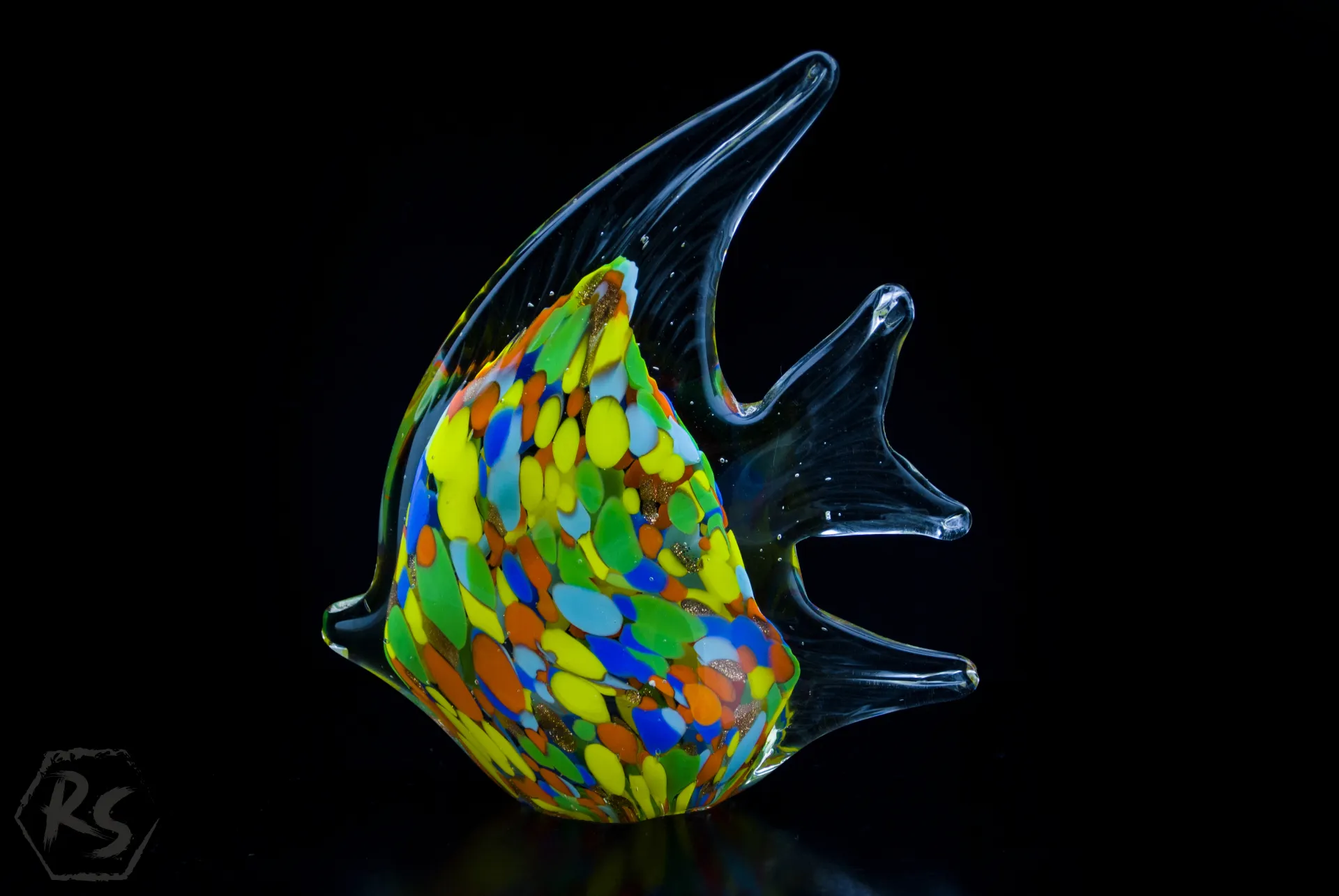 Цветна стъклена риба в стил Мурано 4