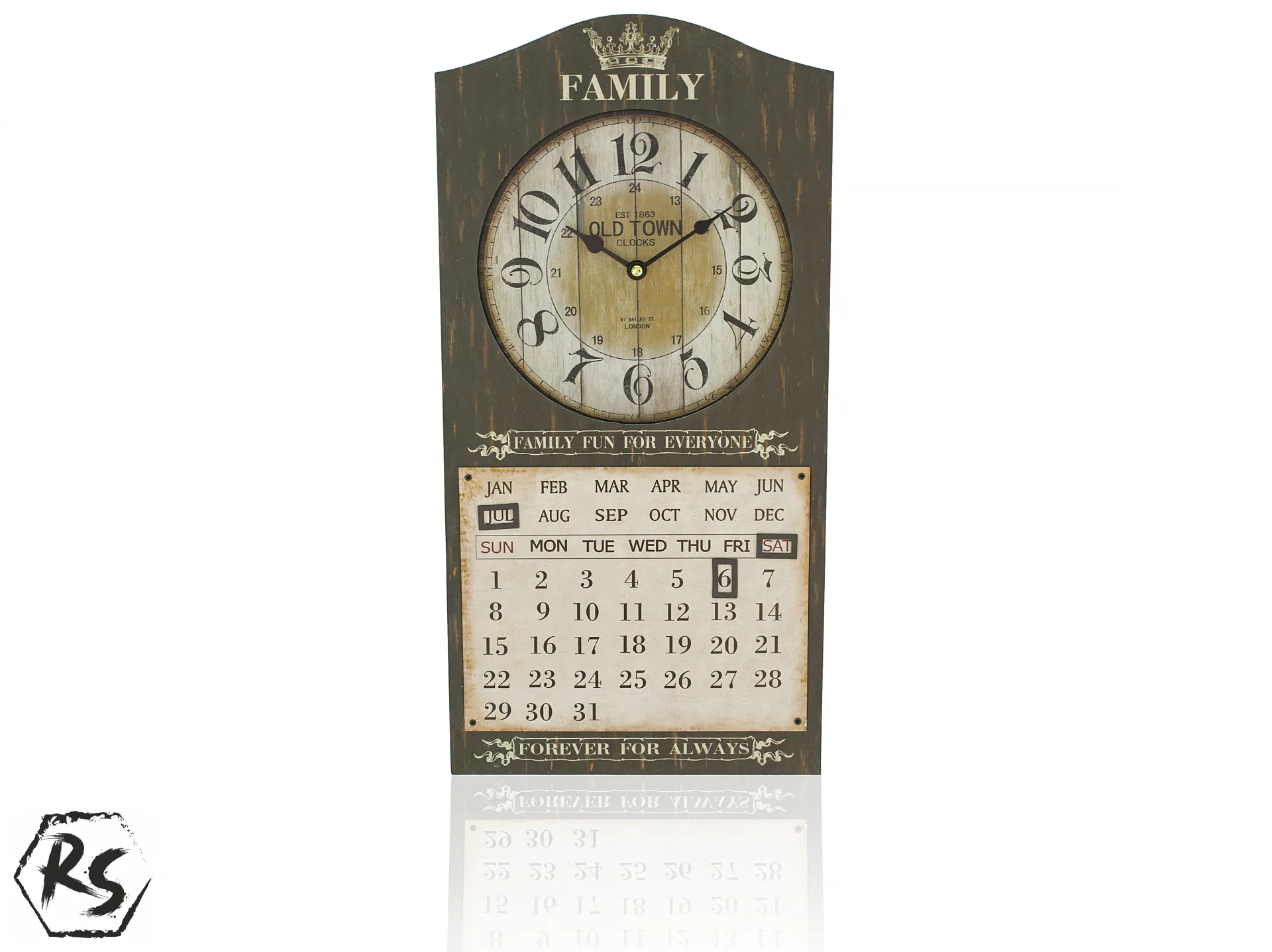 Стенен часовник Family  с вечен календар