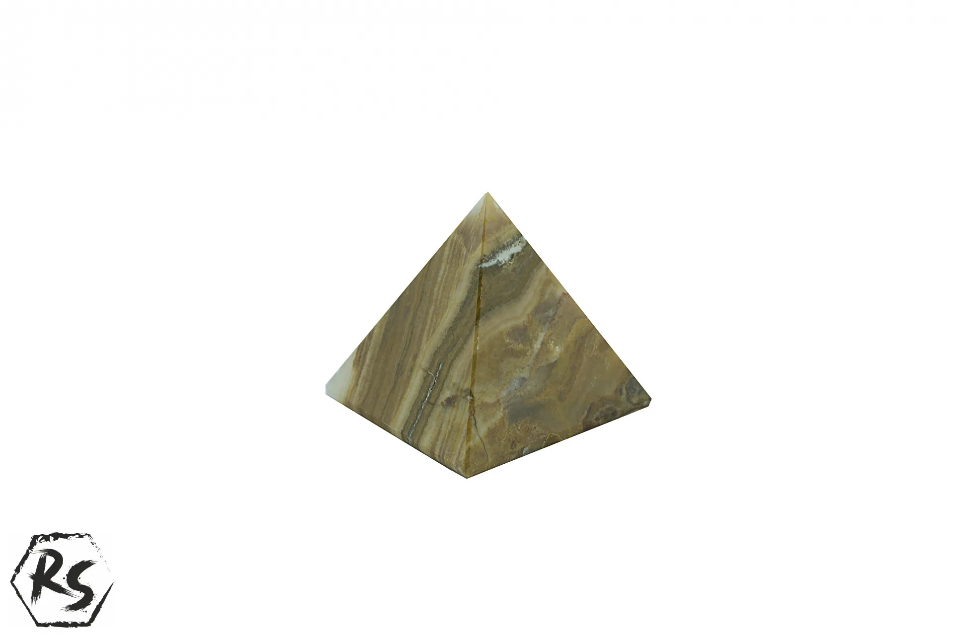 Пирамида от мраморен оникс кафява 3