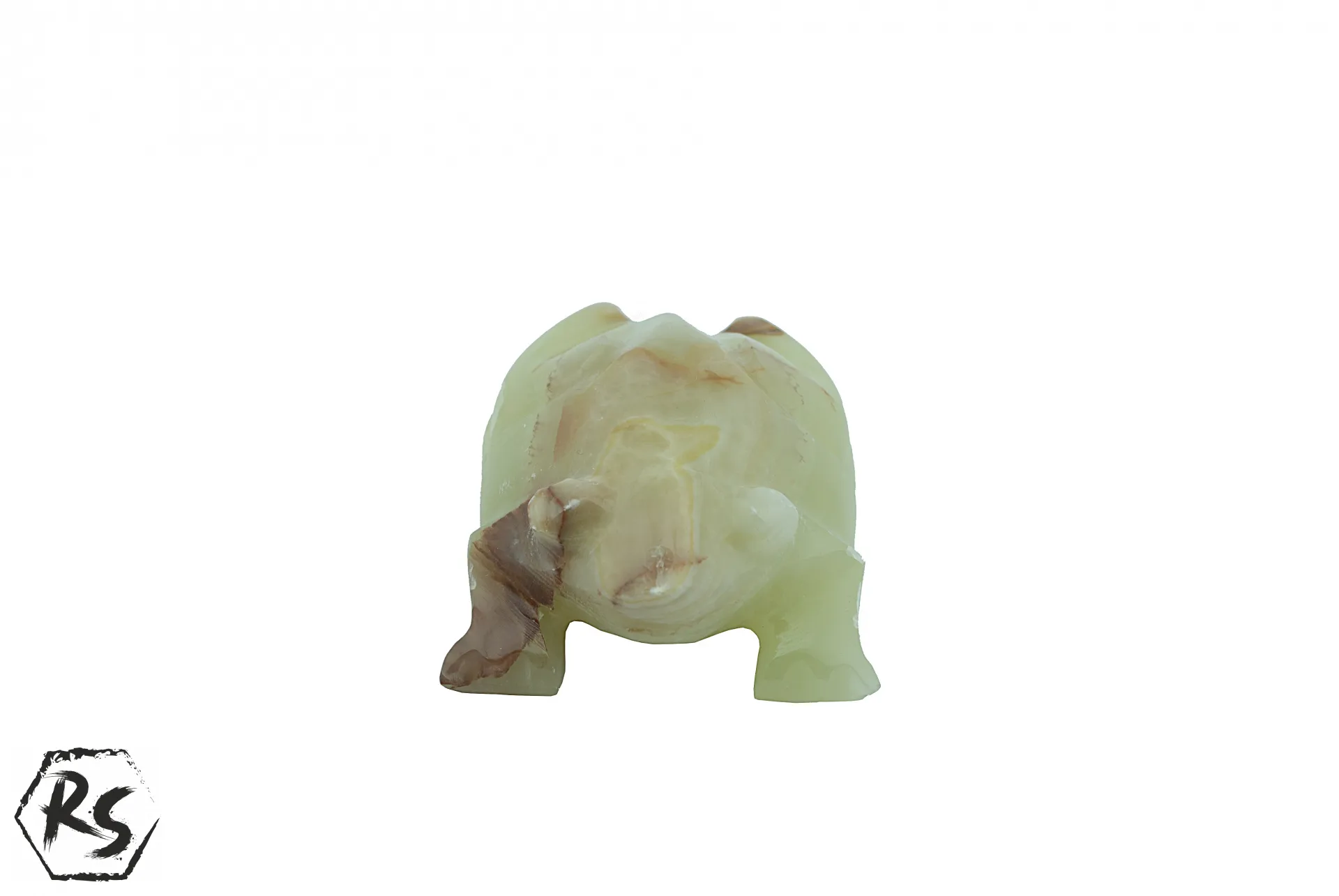 Фигура на жаба от мраморен оникс за декорация 3