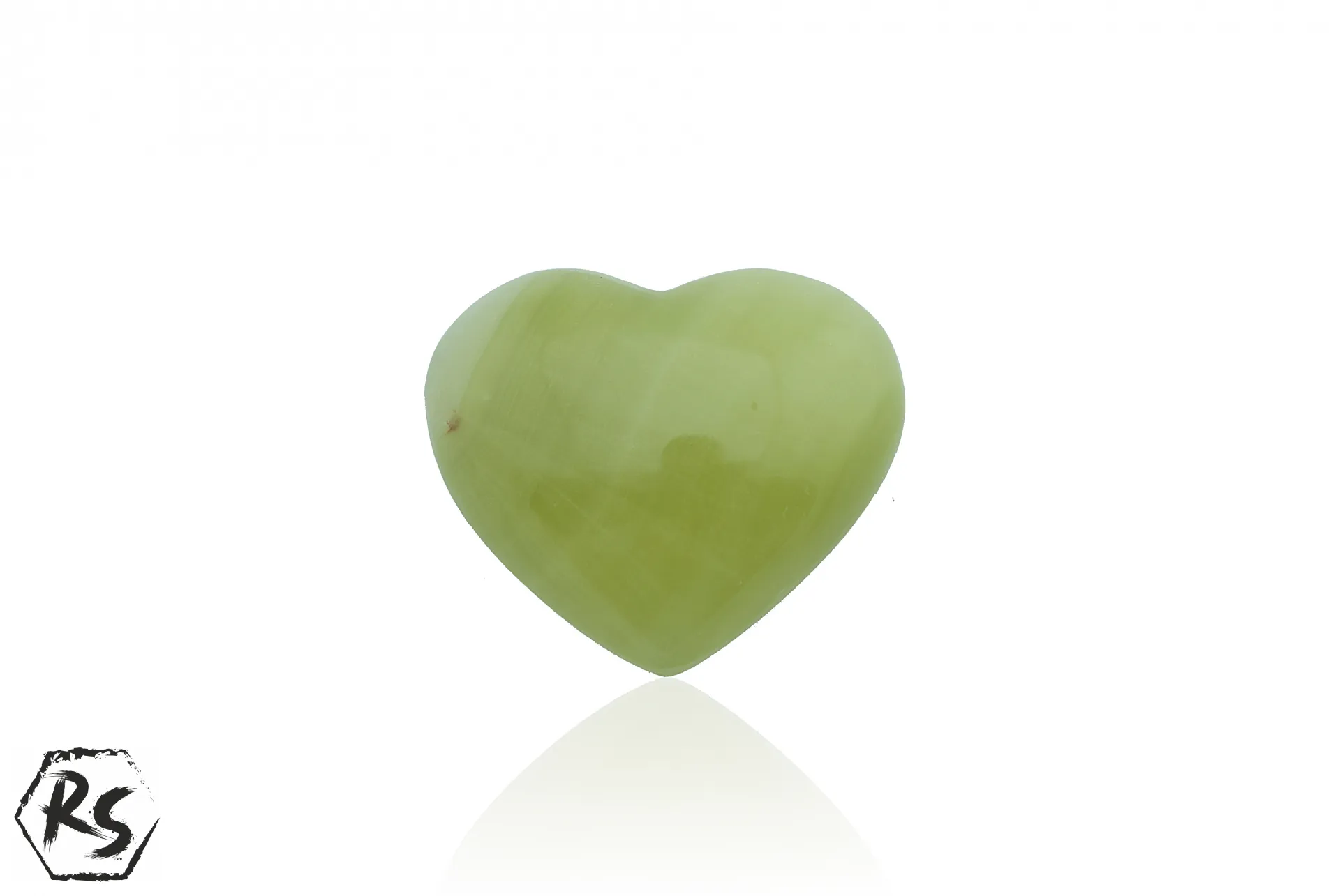 Сърце от мраморен оникс зелено 1