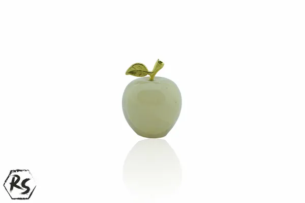 Малка фигура на ябълка от мраморен оникс 1