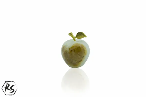 Малка фигурка на ябълка от мраморен оникс 1