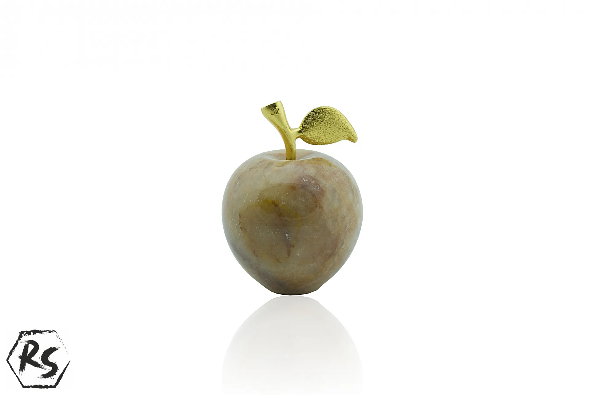 Ябълка от мраморен оникс за декорация 2