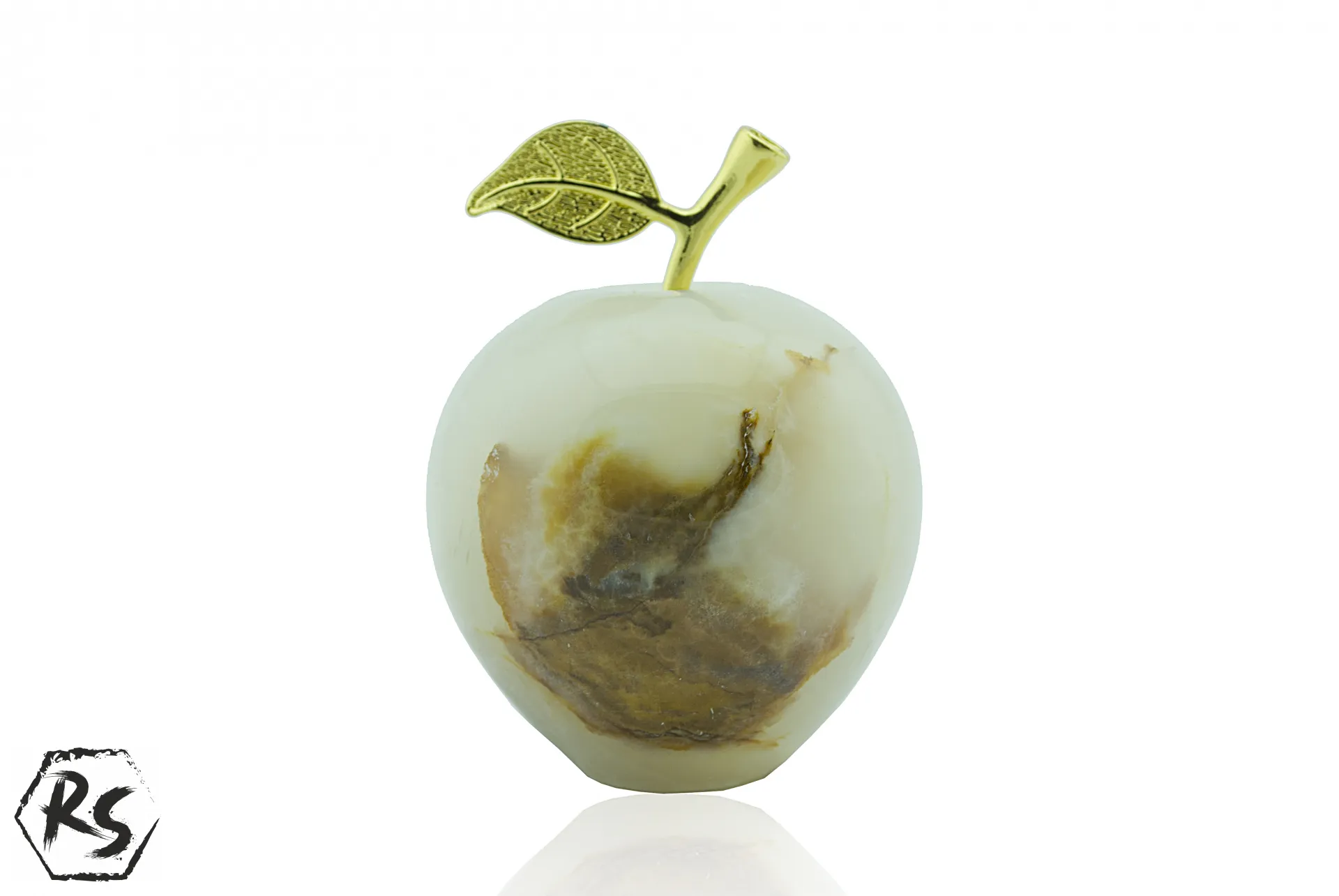 Ябълка от мраморен оникс 10см 1