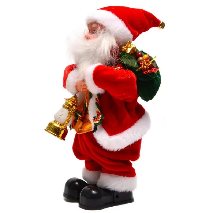  Танцуващ Дядо Коледа с фенер и камбанка в ръце  2