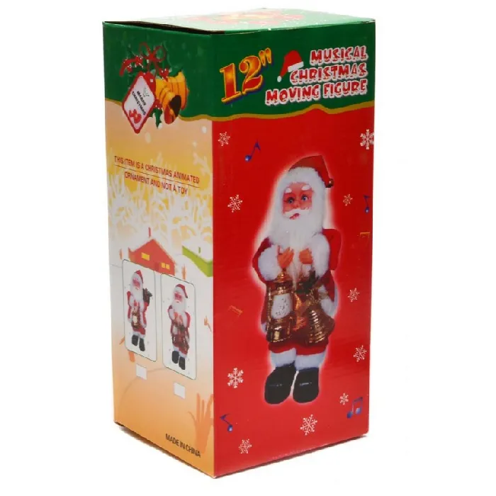  Танцуващ Дядо Коледа с фенер и камбанка в ръце  3