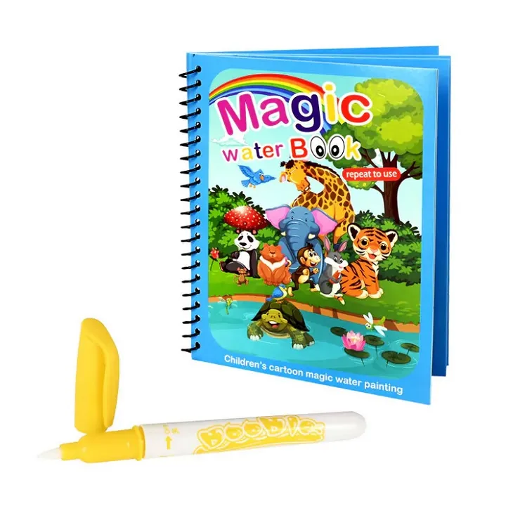  Магическа книжка за оцветяване с водна писалка  1