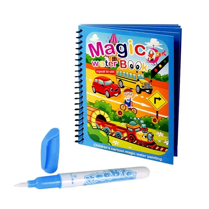  Магическа книжка за оцветяване с водна писалка  3
